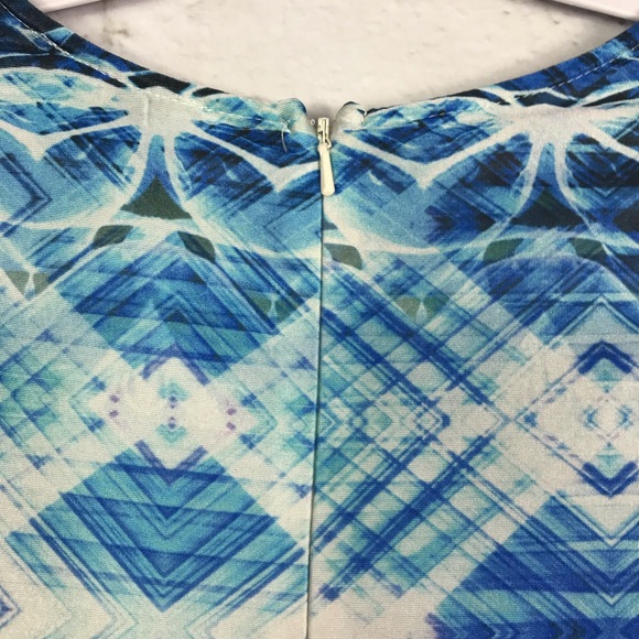 Lumier By Bariano Geo Mesh Panel Cocktail Dress S - Picture 4 of 8